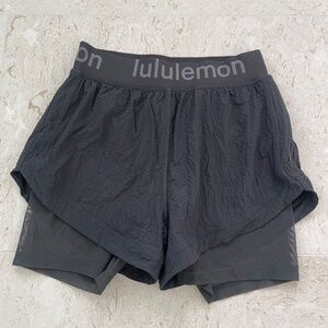 Rare Lululemon Running Shorts with Biker Short Liner